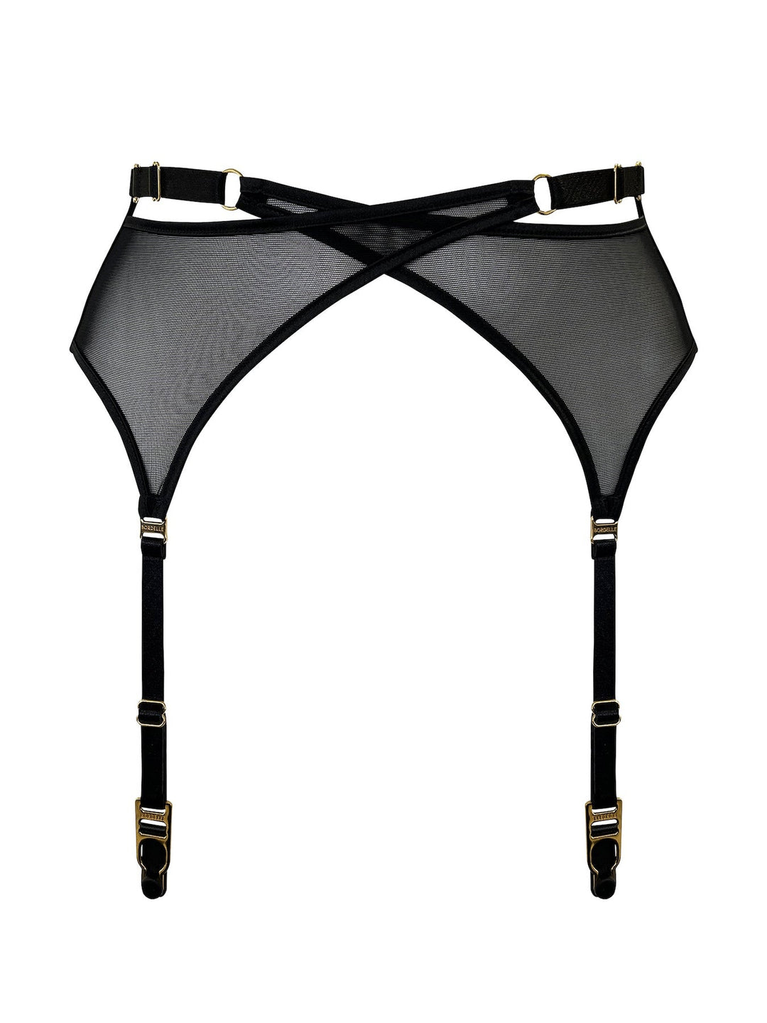 Bordelle Signature Mesh Wrap Suspender Belt - Sugar Cookies Lingerie