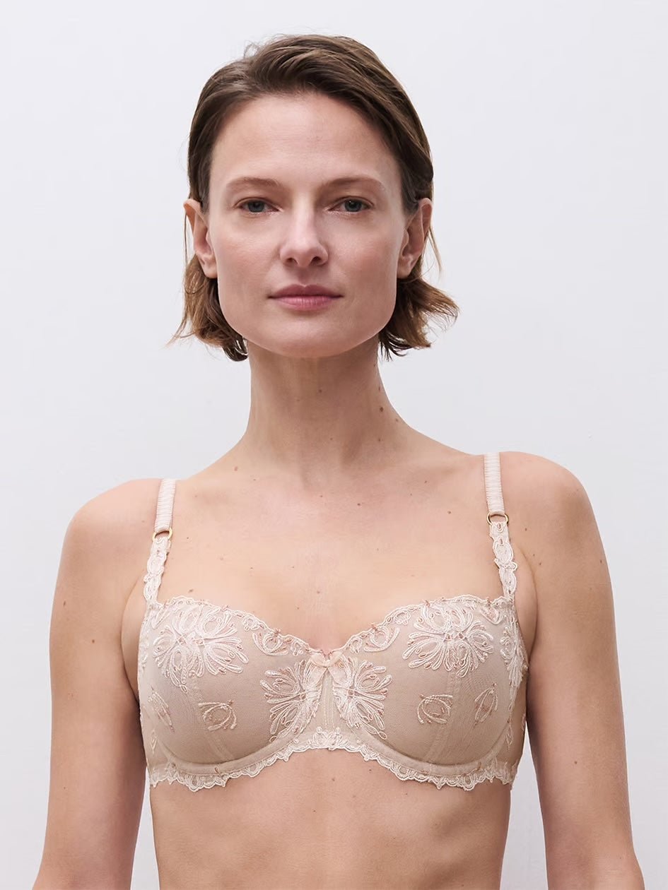 Chantelle Champs Elysees Lace Demi Bra - Sugar Cookies Lingerie