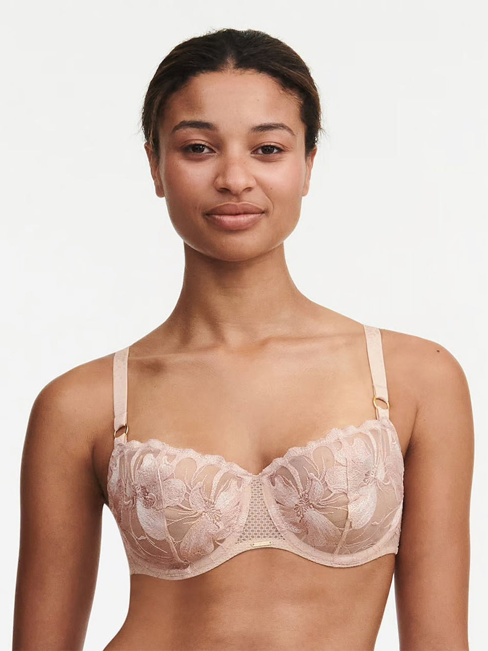 Chantelle Fleurs Demi Bra - Sugar Cookies Lingerie