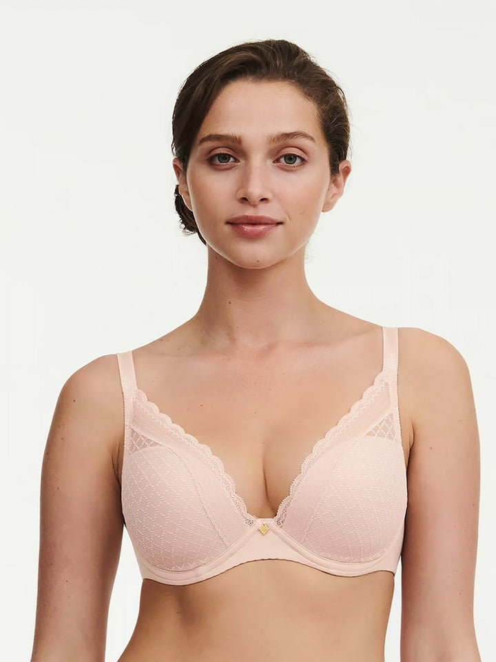 Chantelle Norah Chic Plunge T-Shirt Bra - Sugar Cookies Lingerie