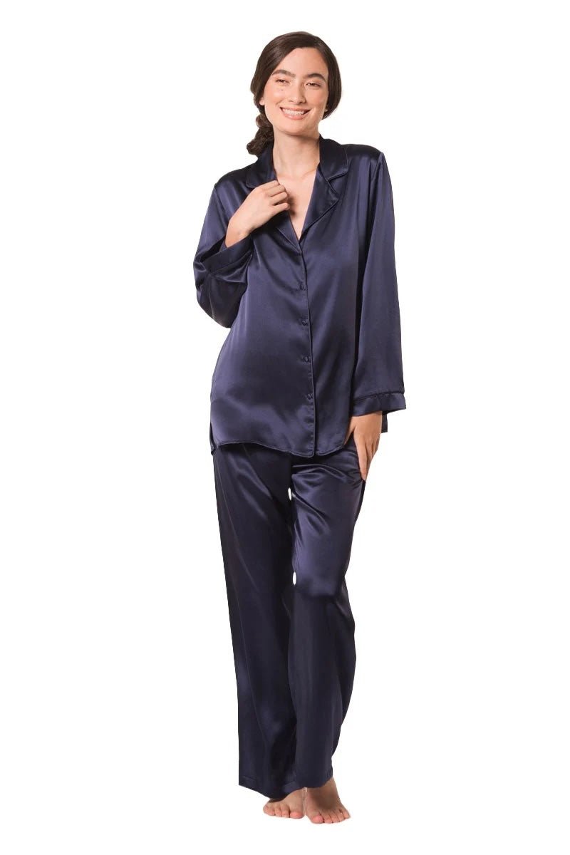 Christine Classic Silk Pajama Set - Sugar Cookies Lingerie