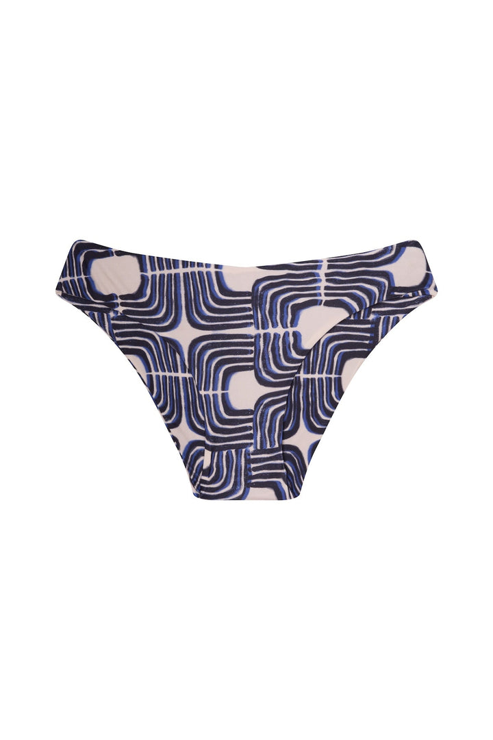 Lenny Niemeyer Bandeau Mid Rise Bikini Bottom - Sugar Cookies Lingerie