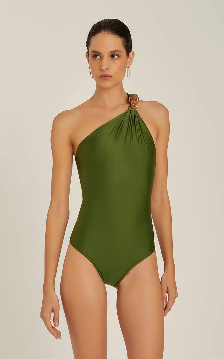 Lenny Niemeyer One Shoulder Detail One Piece - Sugar Cookies Lingerie