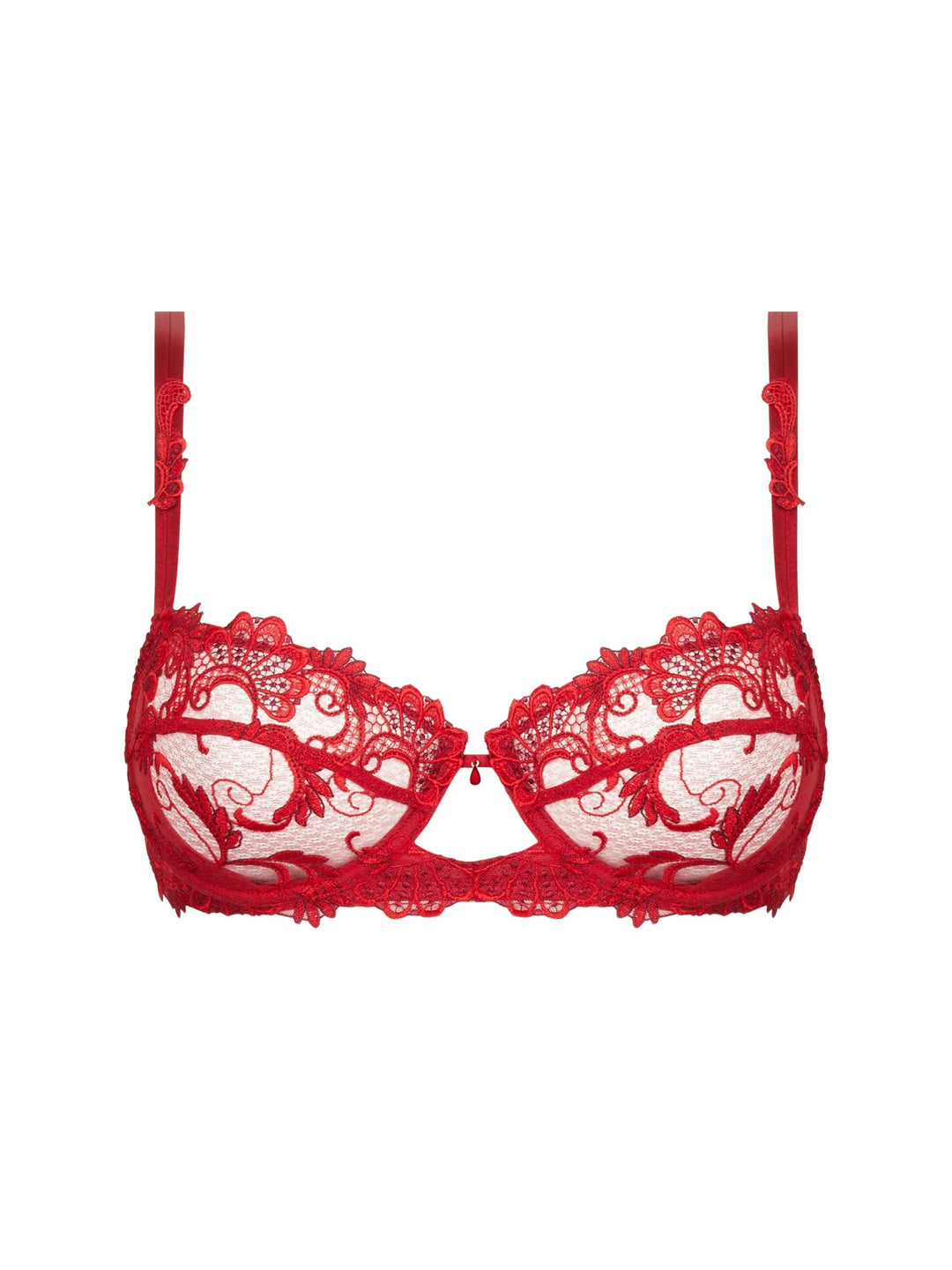 Lise Charmel Dressing Floral Half Cup Bra - Sugar Cookies Lingerie