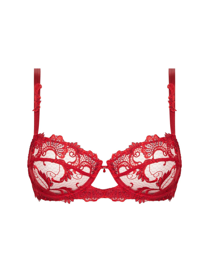 Lise Charmel Dressing Floral Half Cup Bra - Sugar Cookies Lingerie