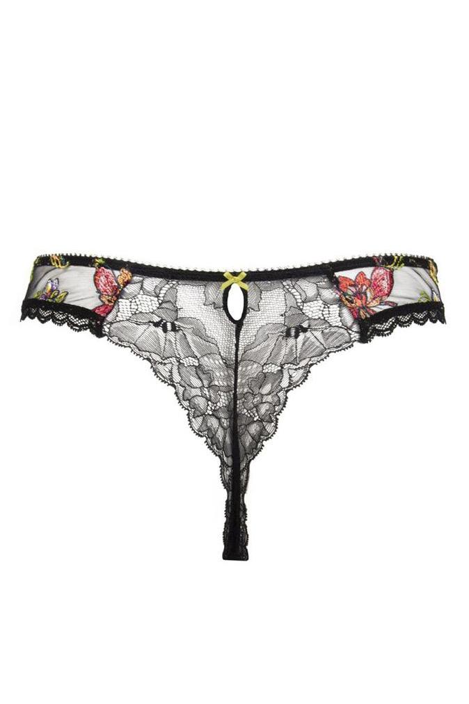 Lise Charmel Fleurs De Nuit Thong - Sugar Cookies Lingerie