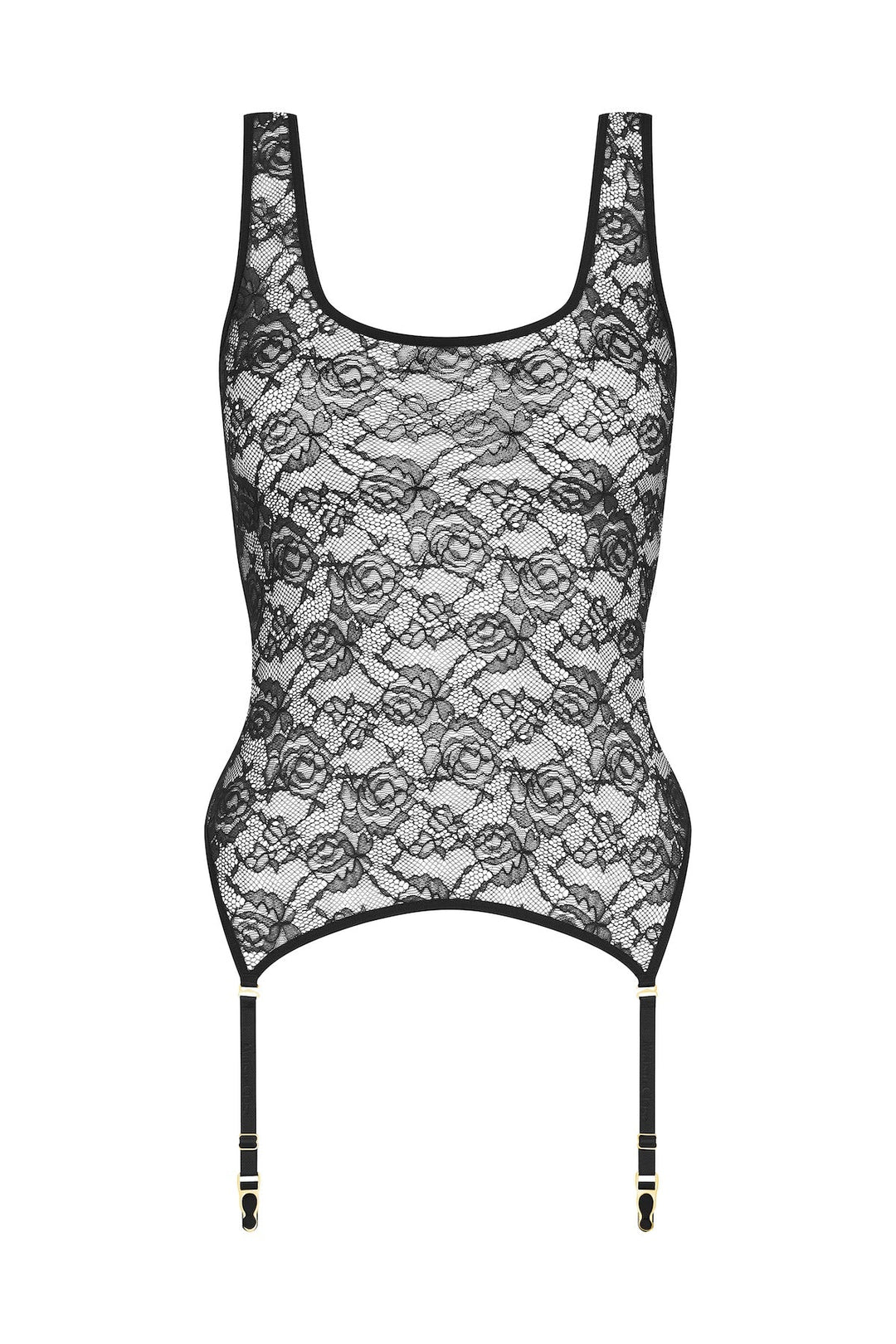 Maison Close Flashback Suspender Tank Top - Sugar Cookies Lingerie