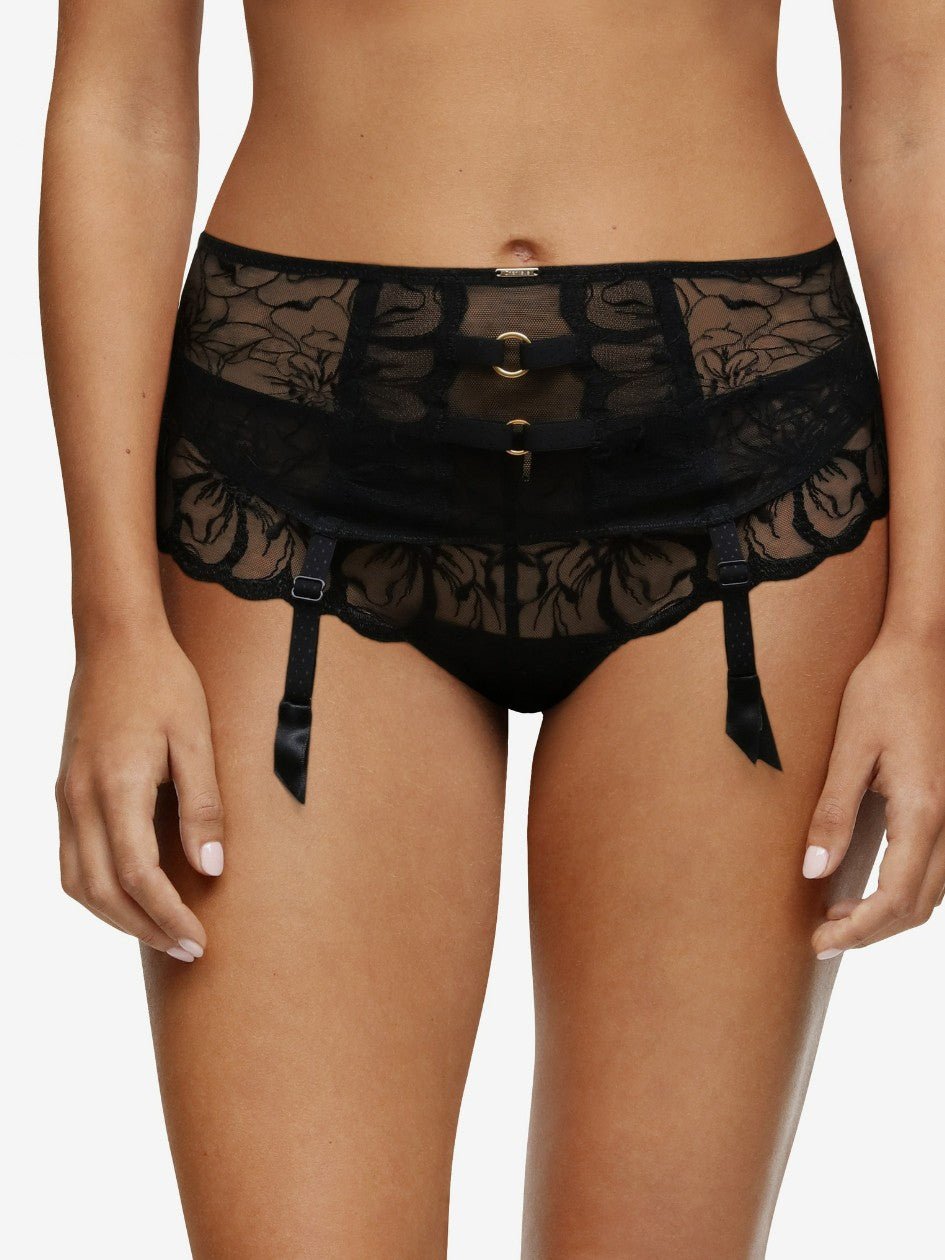 Solid High-Cut Brief With Lace Back - Déesse Collection